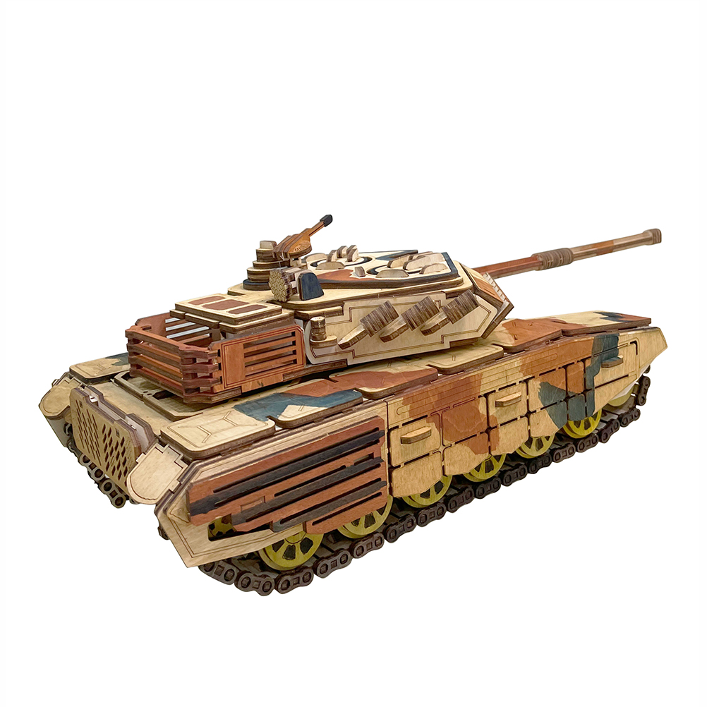 Конструктор ViromToys Сборная модель Танк деревянный - фото 7