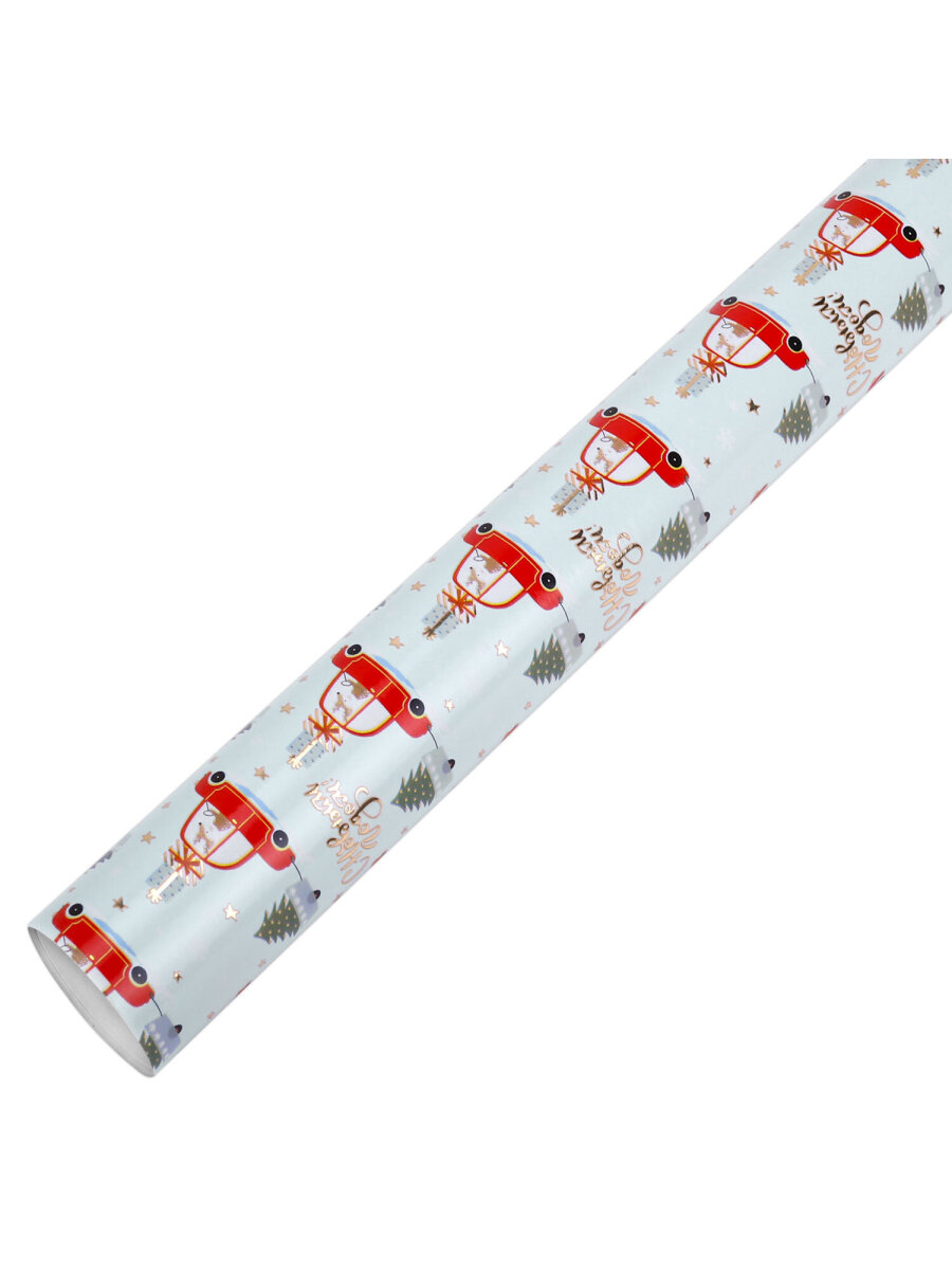 Упаковочная бумага Золотая сказка для новогодних подарков в рулоне 70х100 см набор 3 штуки - фото 10