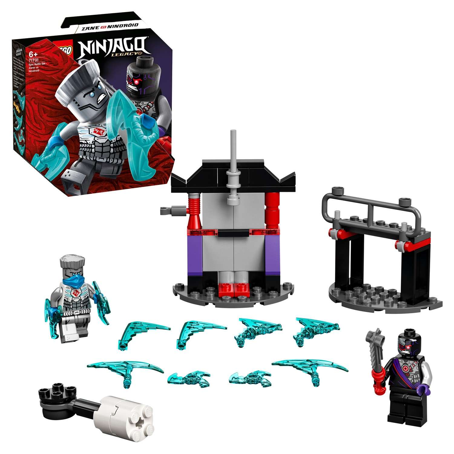 Конструктор LEGO NINJAGO Зейн против Ниндроида блочный - фото 1