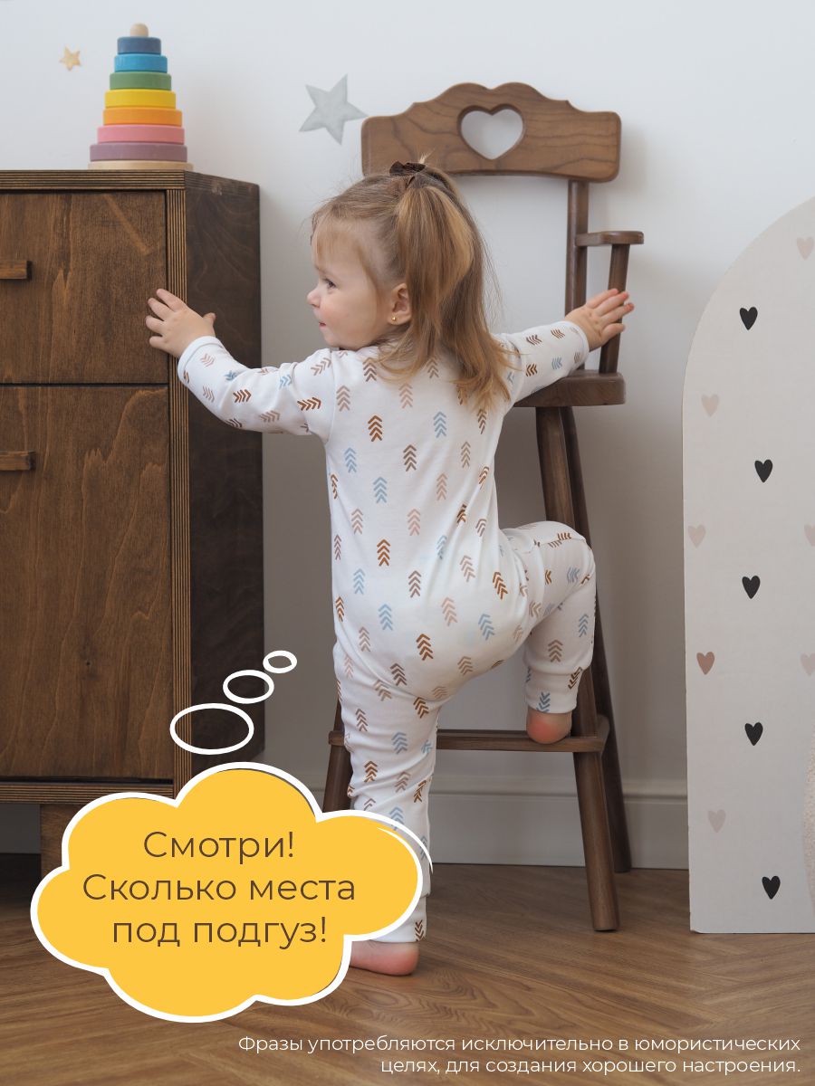 Комбинезон 3 шт ШВЕЙНЫЕ ИСТОРИИ откр_слипырадуга - фото 10