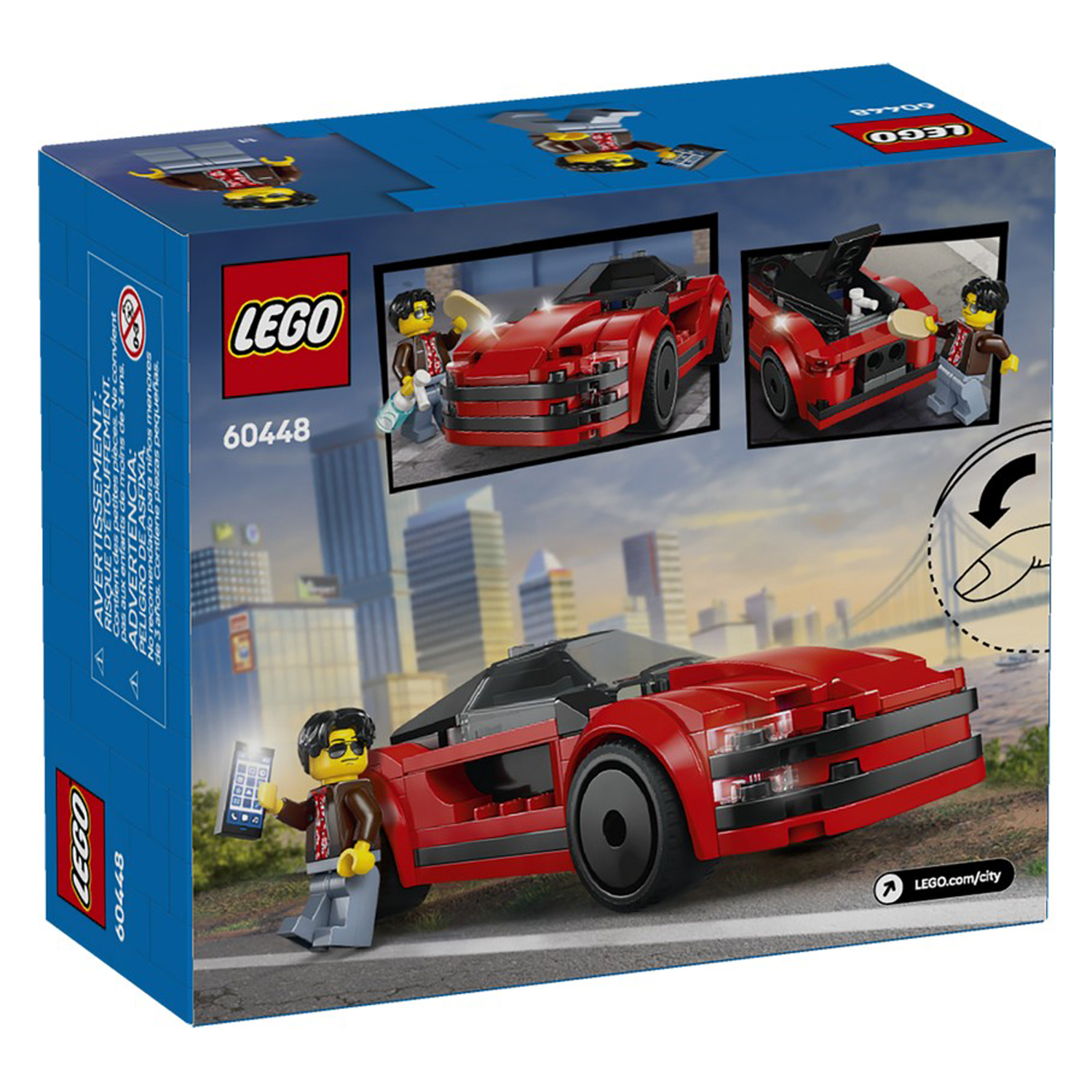 Конструктор LEGO City Красная спортивная машина блочный - фото 11