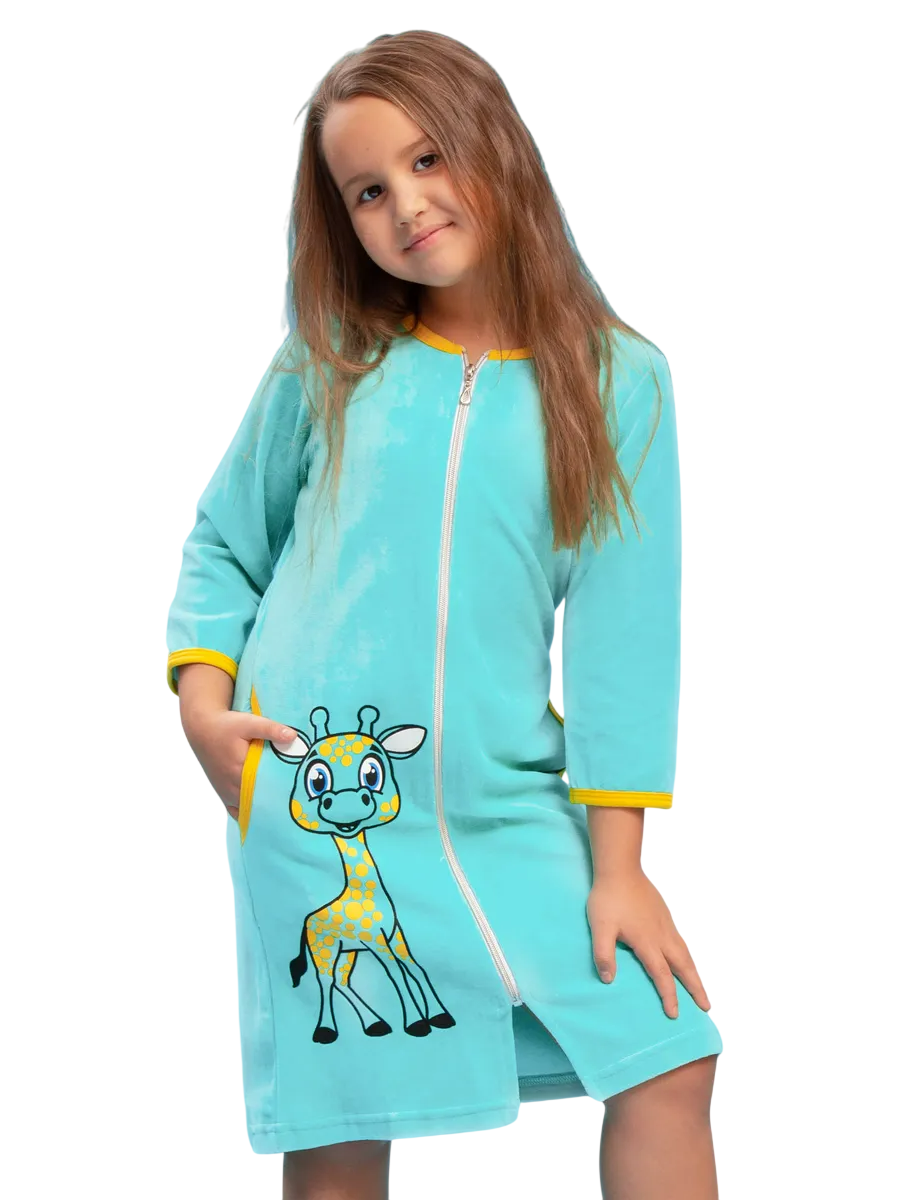 Халат TOTEMFOX 831В2F/бирюзовый - фото 3