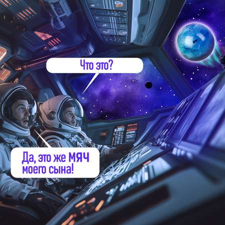 Мяч детский moon ball Крутой Замес 1TOY попрыгунчик Луна лунный галактический мон бол