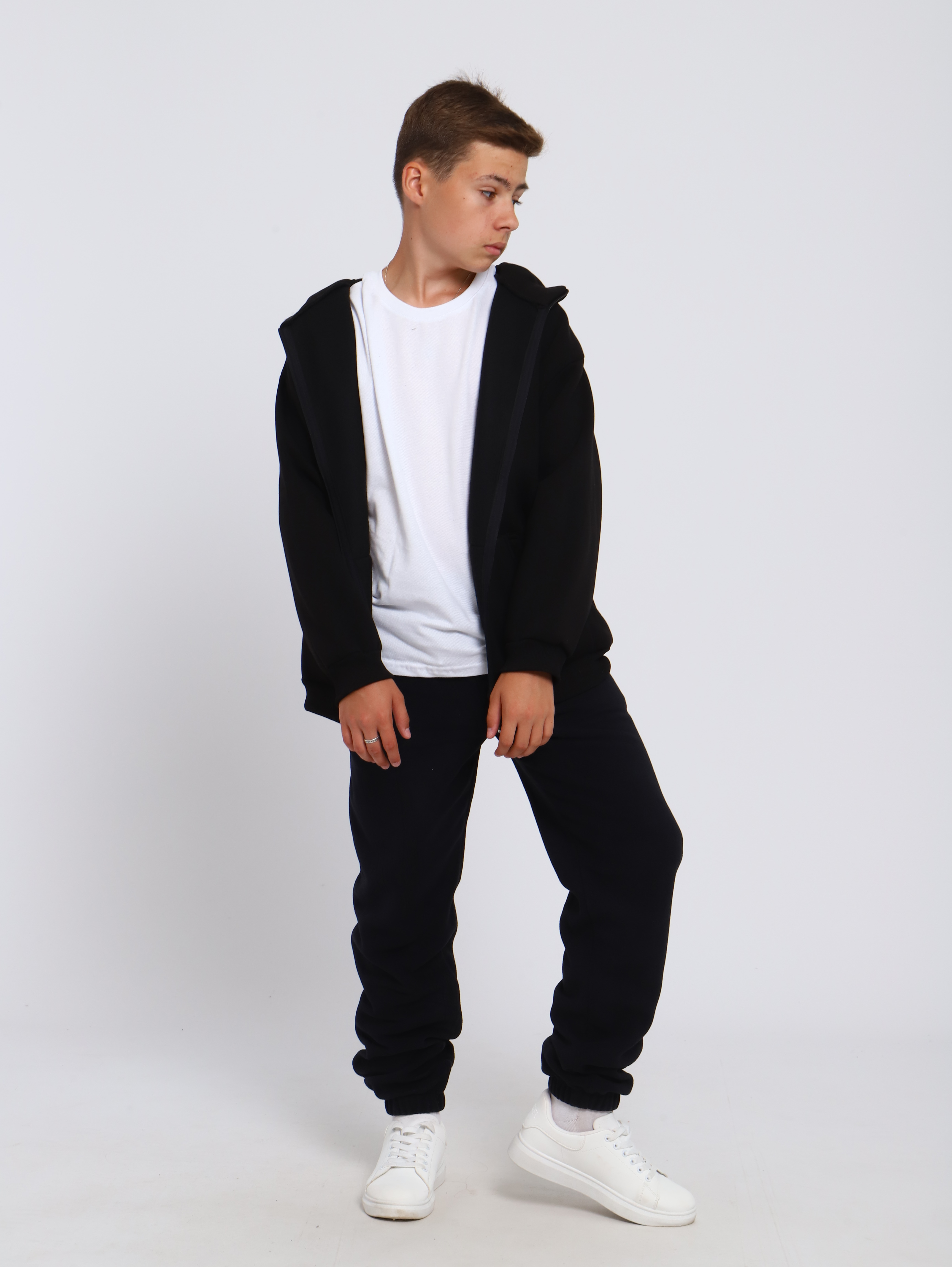 Толстовка ЛАДОШКИ Толстовка Арктика черный - фото 7