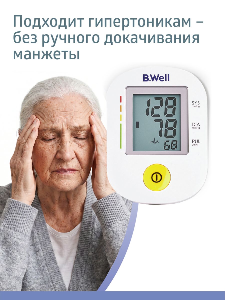 Тонометр B.Well автоматический PRO-36 Говорящий + адаптер - фото 11