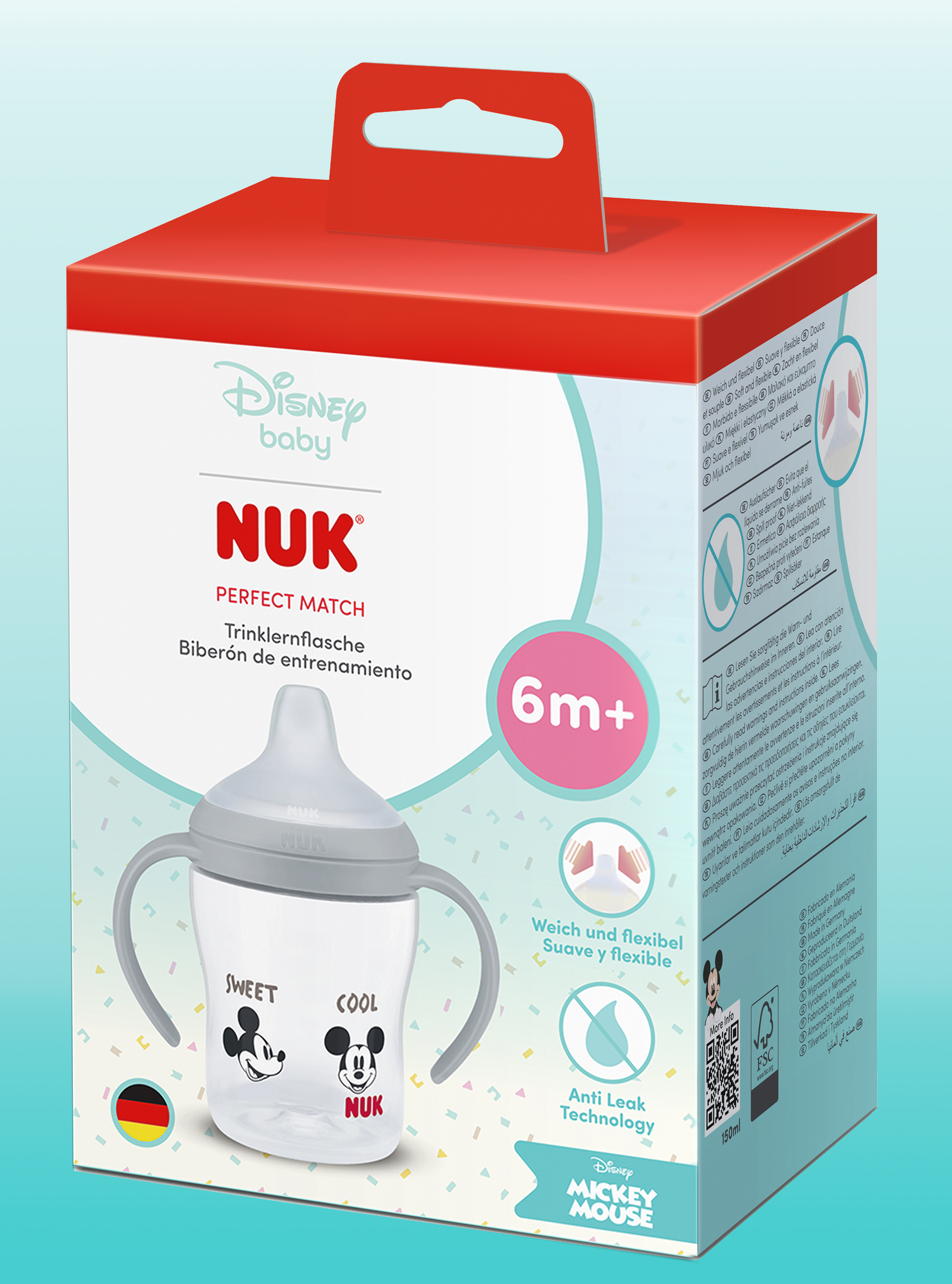 Бутылочка Nuk 150 мл 1 шт. - фото 4