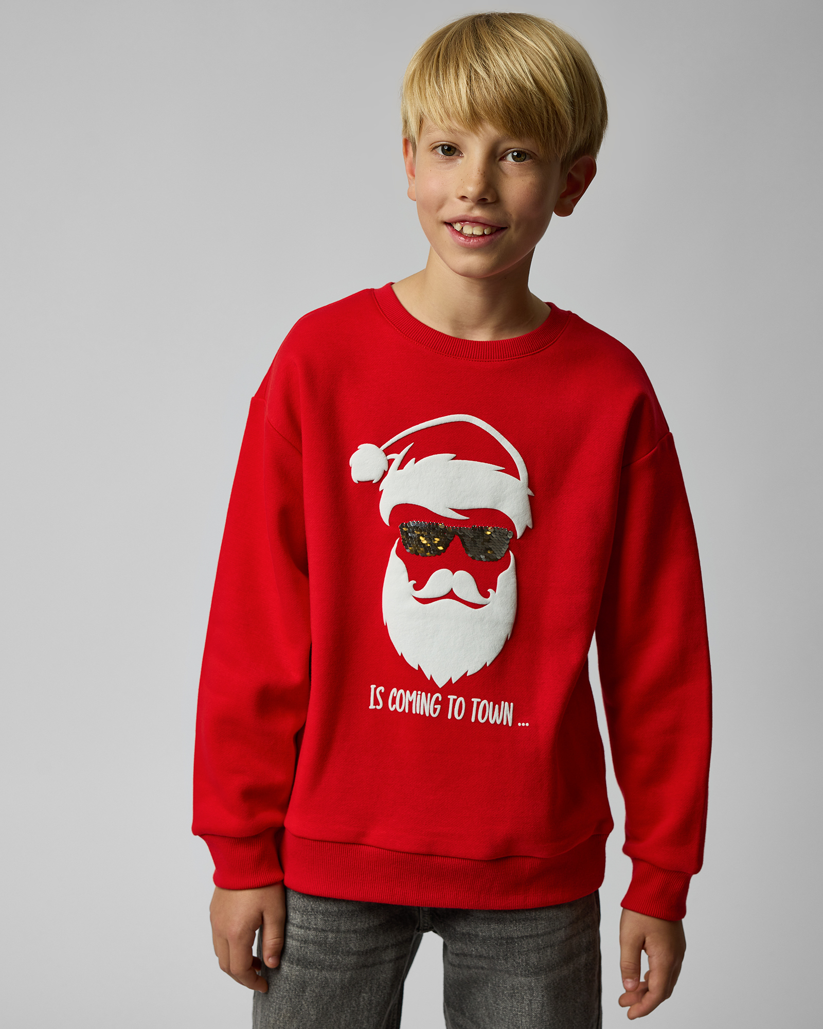 Свитшот Futurino с пайетками W24FU1-BNY64tb-11 - фото 1