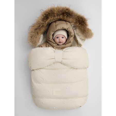 Конверт в коляску Happy Baby для новорожденных белый
