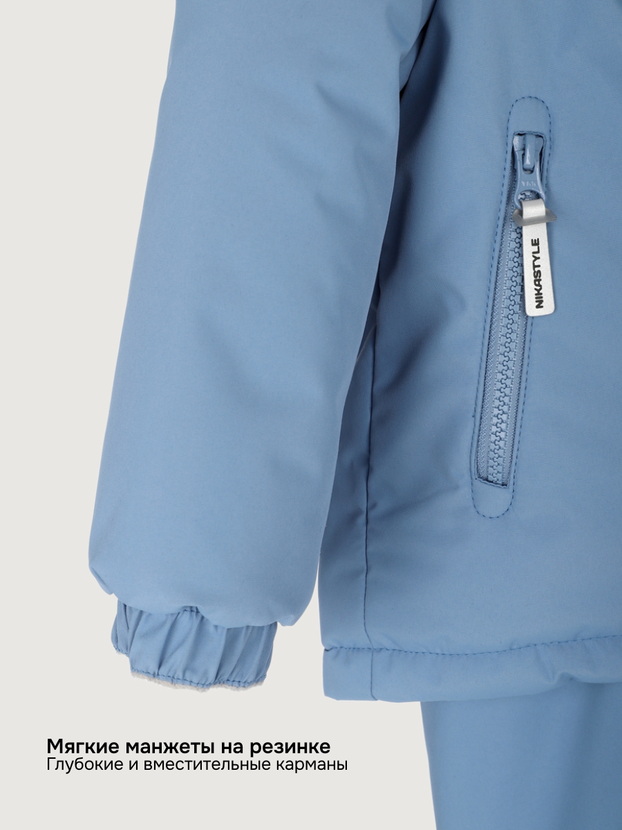 Куртка и полукомбинезон NIKASTYLE 7з0225 джинс - фото 16