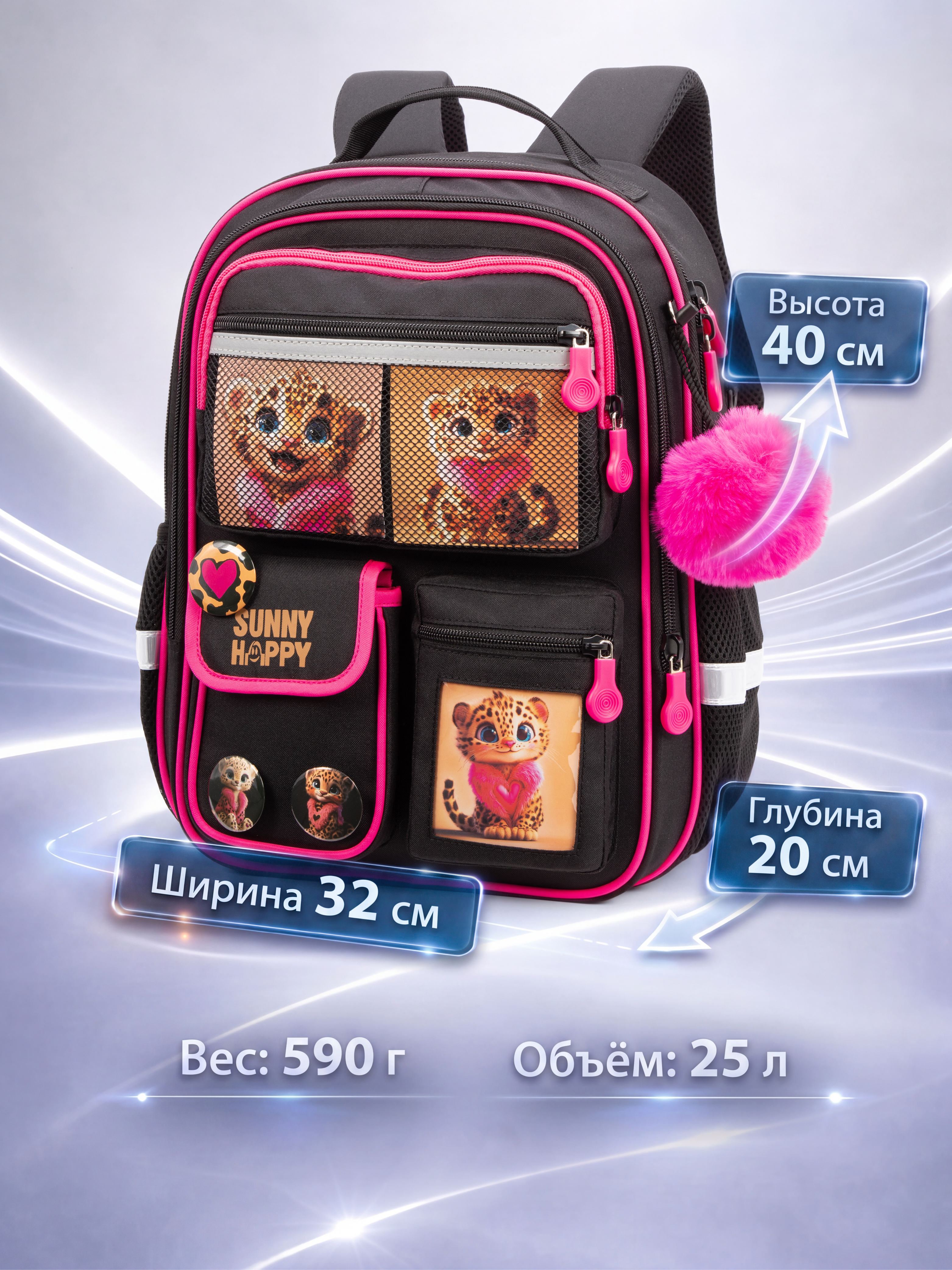 Рюкзак Sunny Happy набор 7 в 1 - фото 9