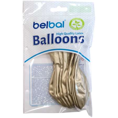 Шары воздушные BELBAL Хром зеркальный блеск 12 шт