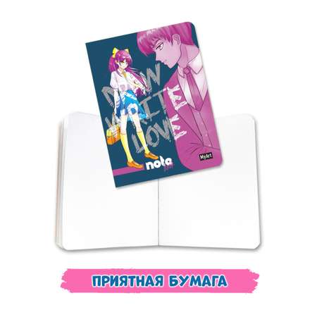 Блокнот Проф-Пресс 4 шт. мини А6. Рисуй пиши люби 32 лист.