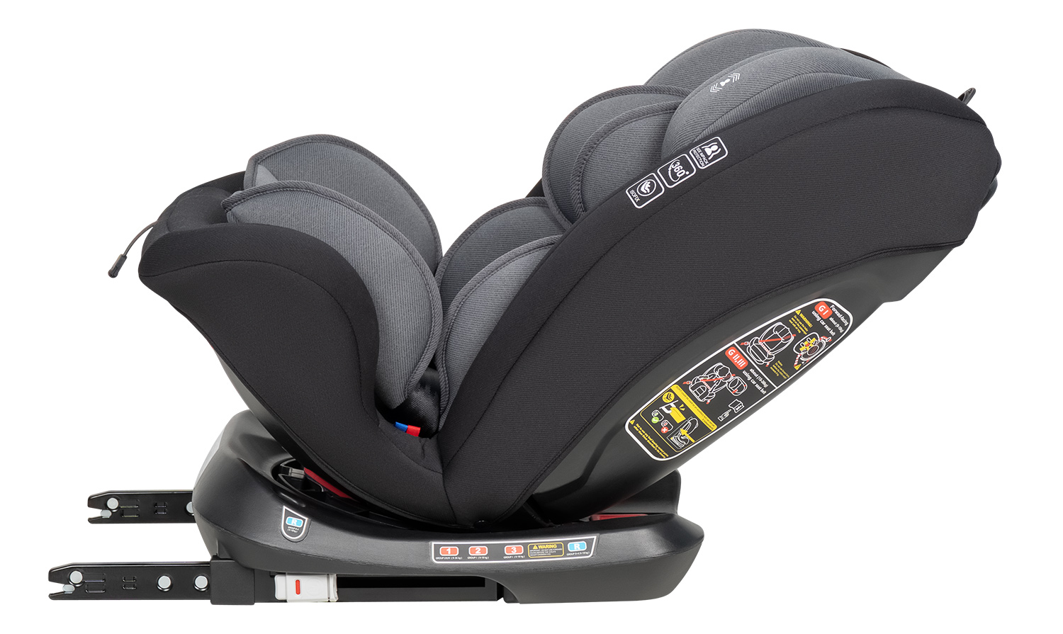 Автокресло Farfello Le 5 Isofix 0+/1/2/3 (0-36 кг) серый - фото 10