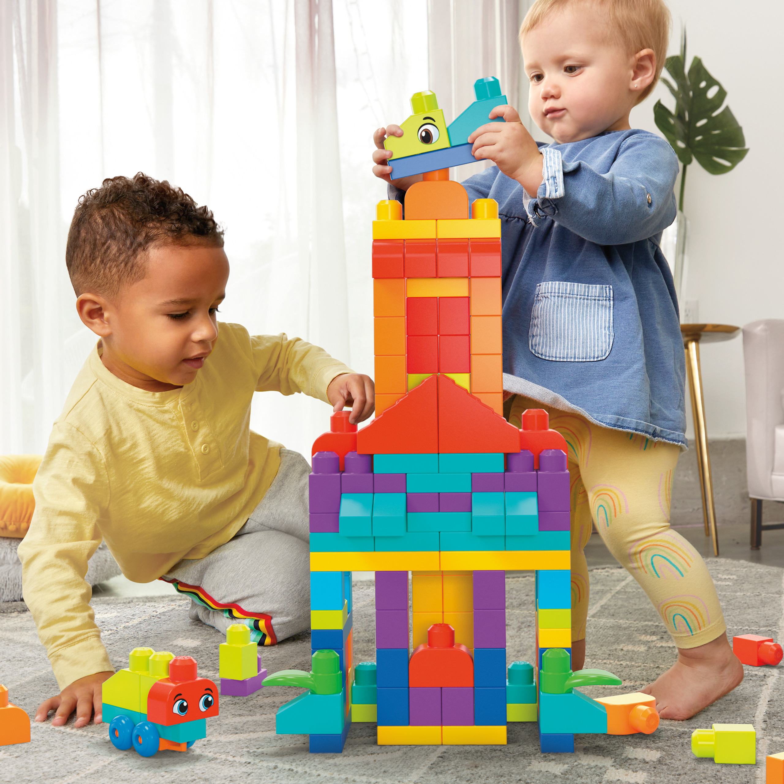 Конструктор Mega Bloks Bigger Building Bag 150 дет. - фото 8