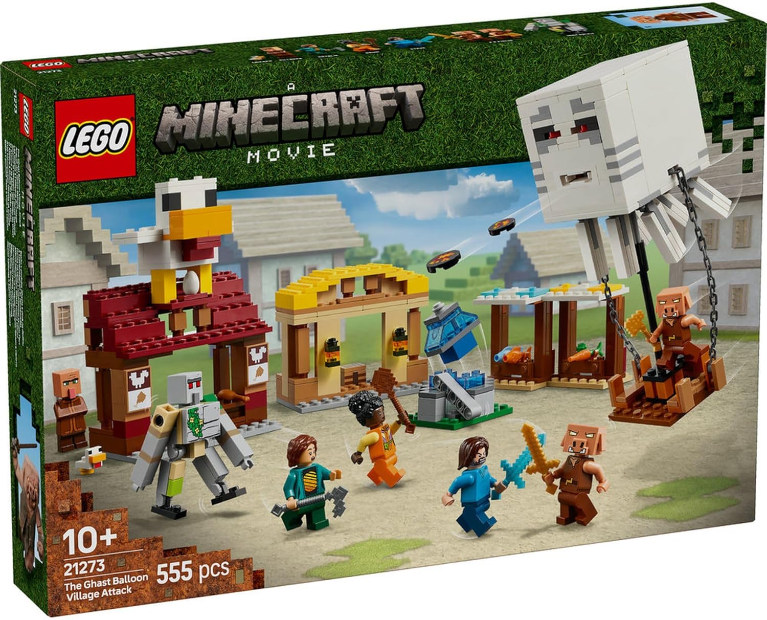 Конструктор LEGO Minecraft Нападение на деревню блочный - фото 6