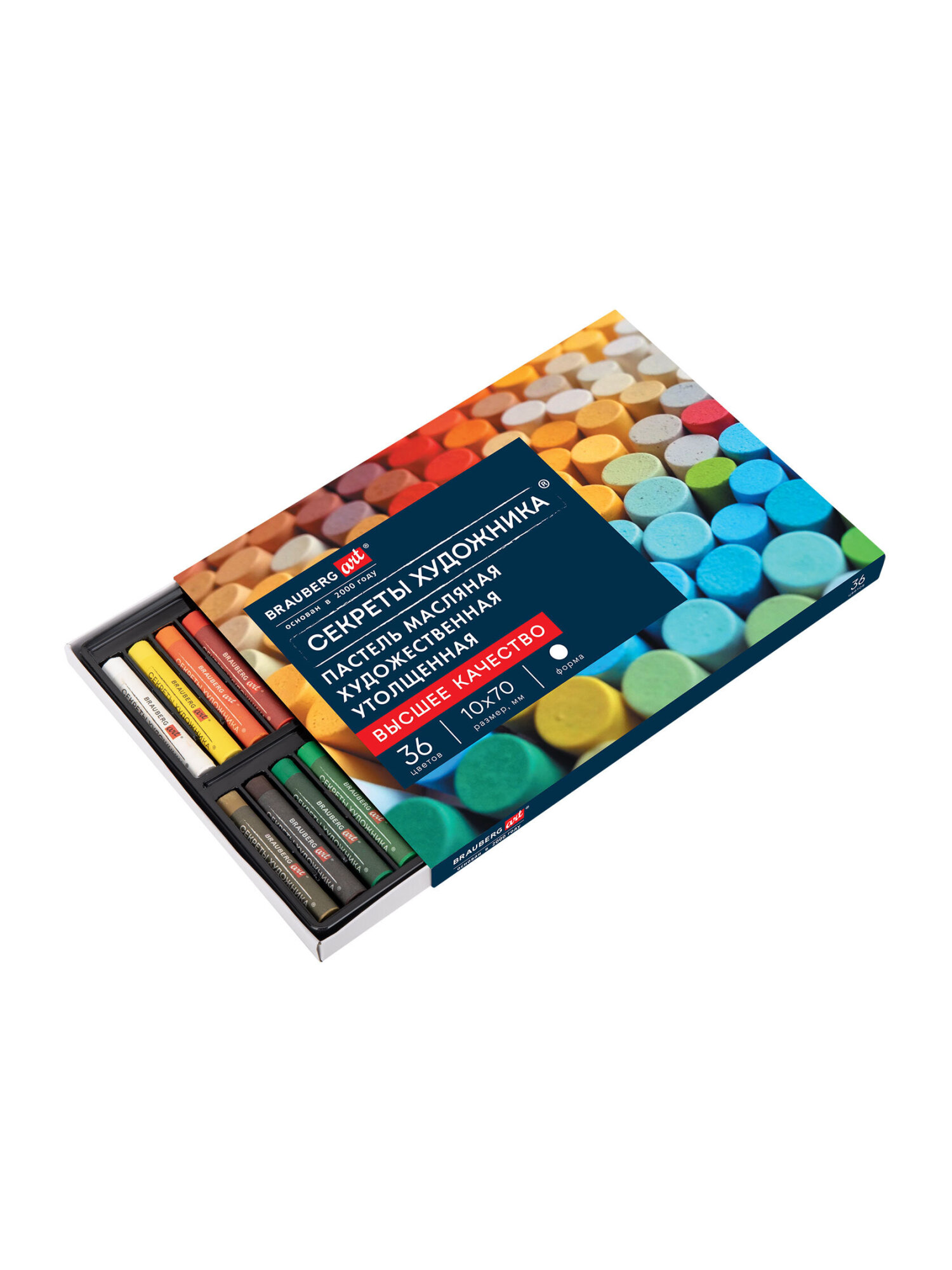 Пастель масляная Brauberg 36 шт. - фото 4