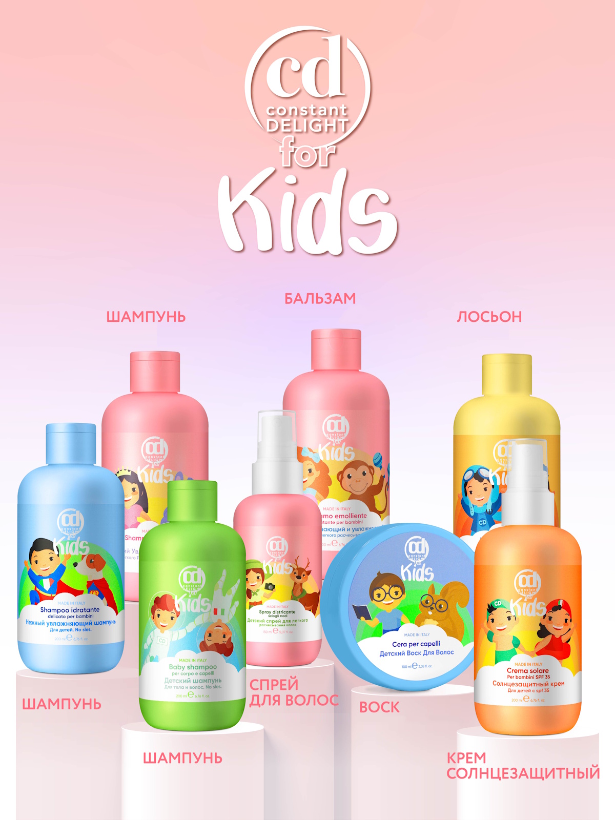 Шампунь Constant Delight For Kids легкое расчесывание 200 мл 1 шт. - фото 6