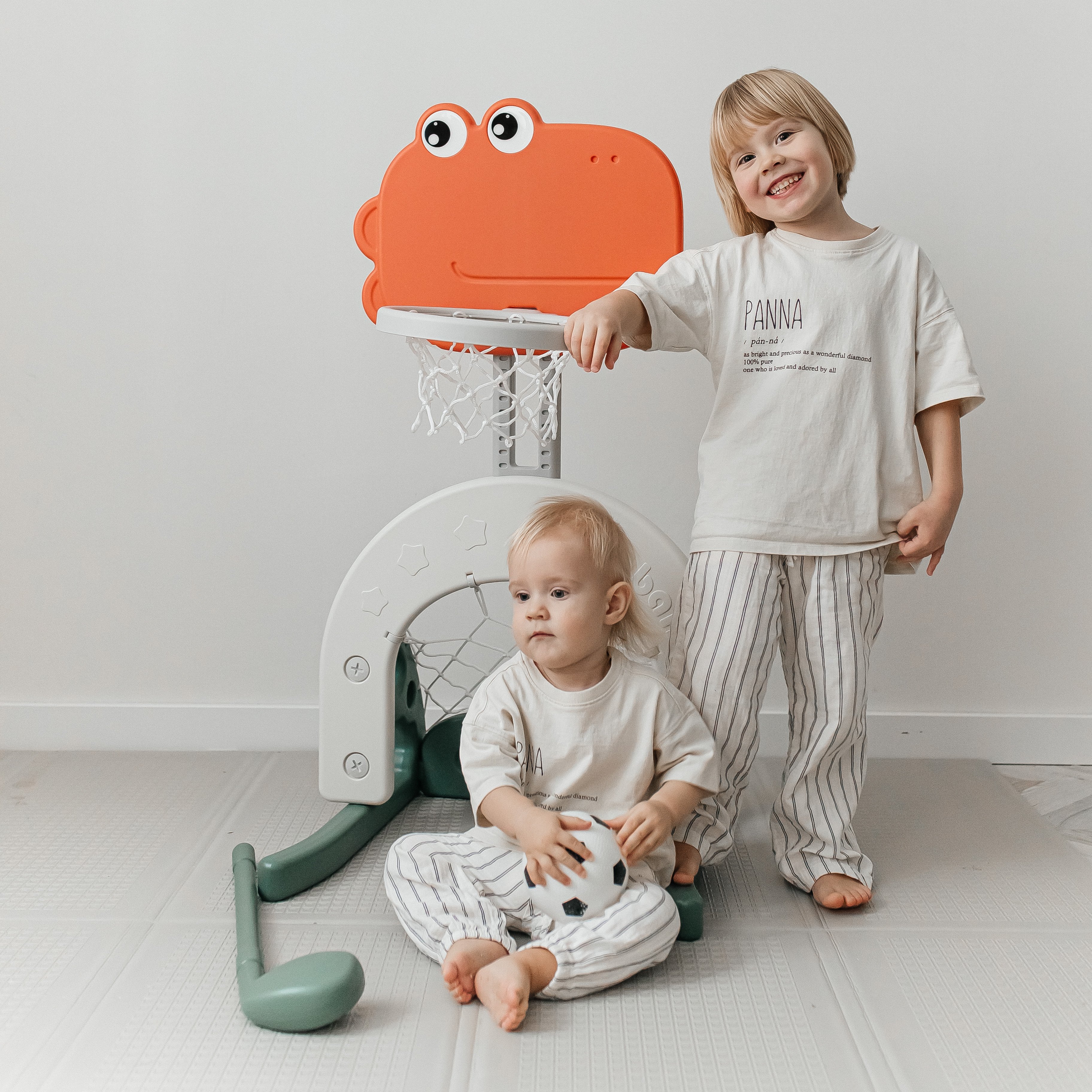 Баскетбольная стойка + ворота UNIX Kids Dino 2в1 для дома и улицы - фото 27
