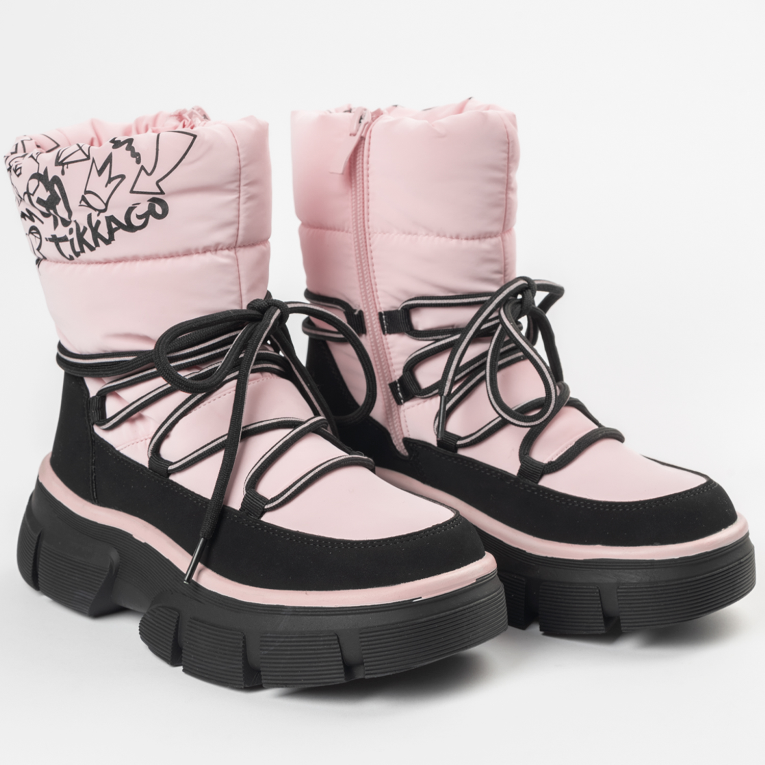 Дутики TikkaGo 5U17_202504_pink-black - фото 2