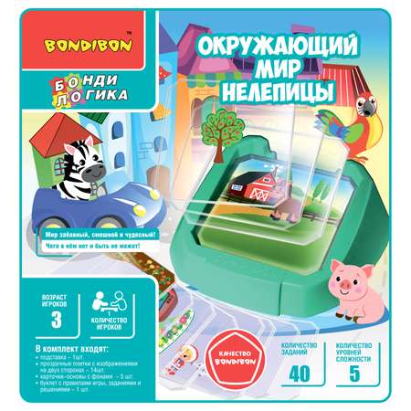 Настольная игра Bondibon логическая НЕЛЕПИЦЫ