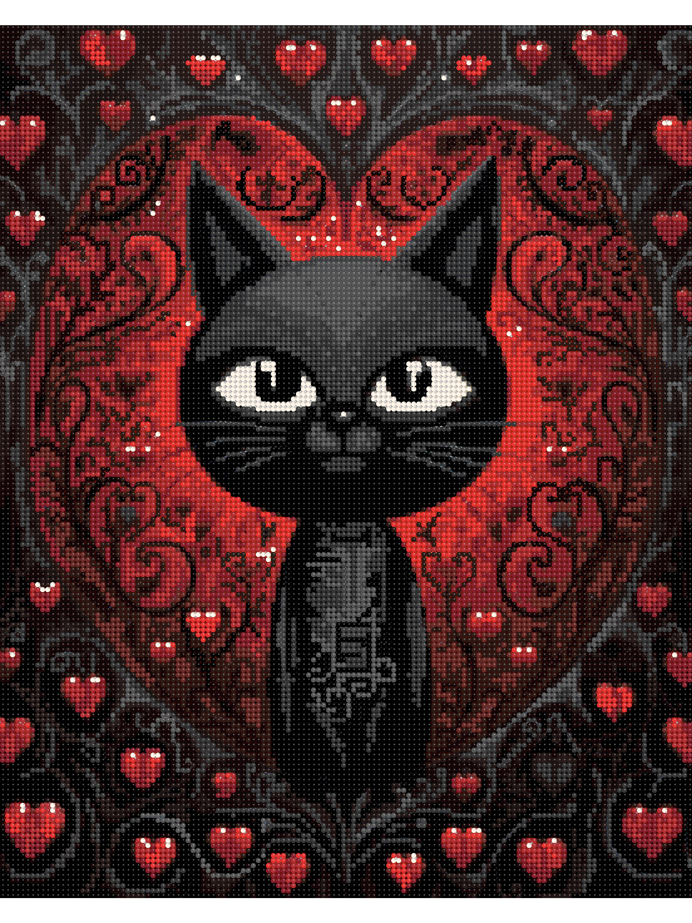 Алмазная мозаика Art sensation Готический котик в ассортименте - фото 2