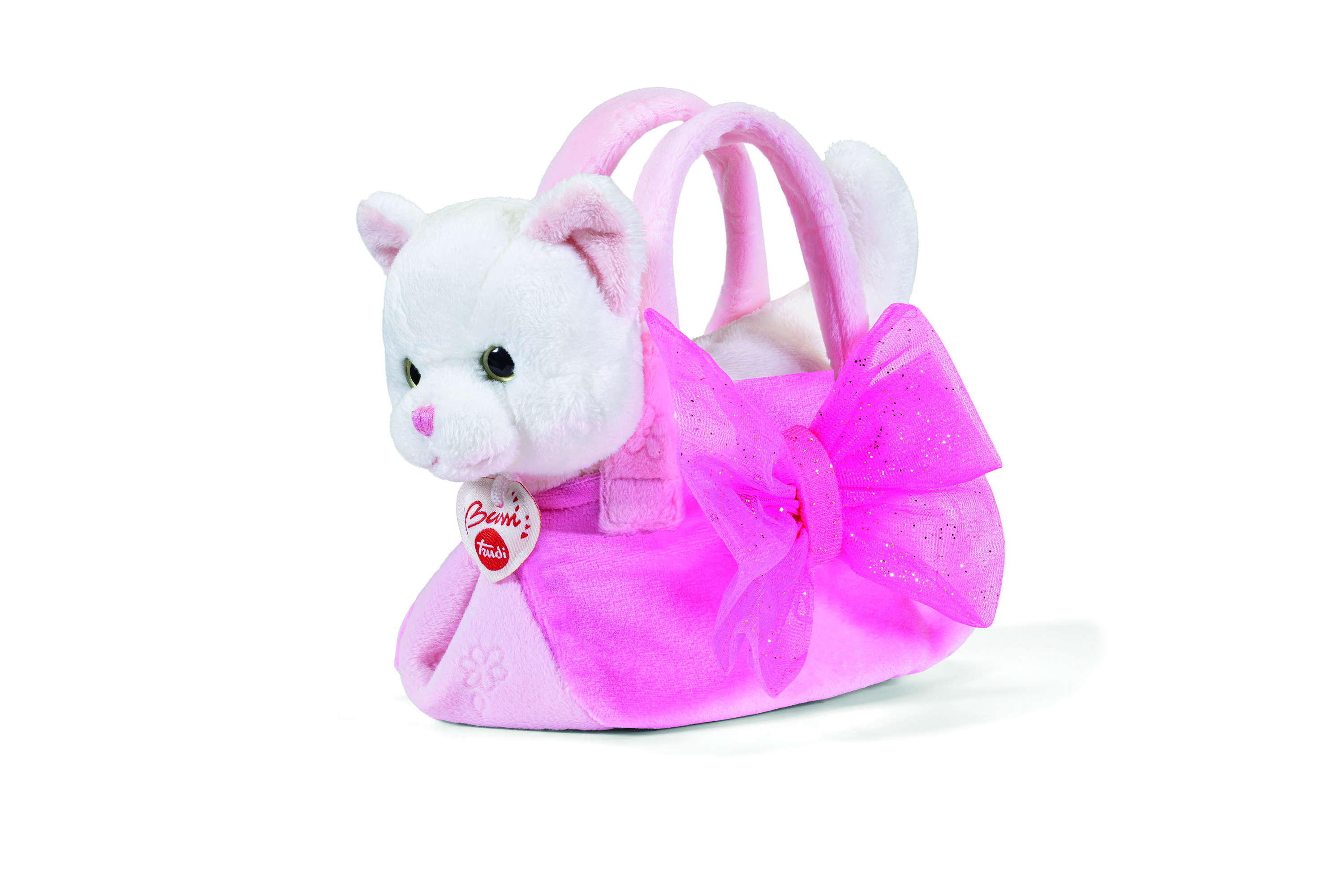 Мягкая игрушка Trudi Кошка с розовой сумочкой 21см - фото 2