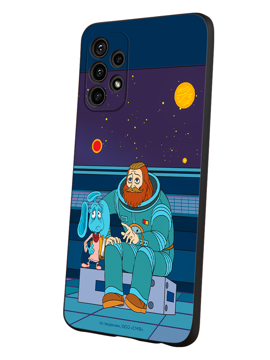 Силиконовый чехол Mcover для смартфона Samsung A32 Союзмультфильм Ушан и Филидор Зелёный - фото 1