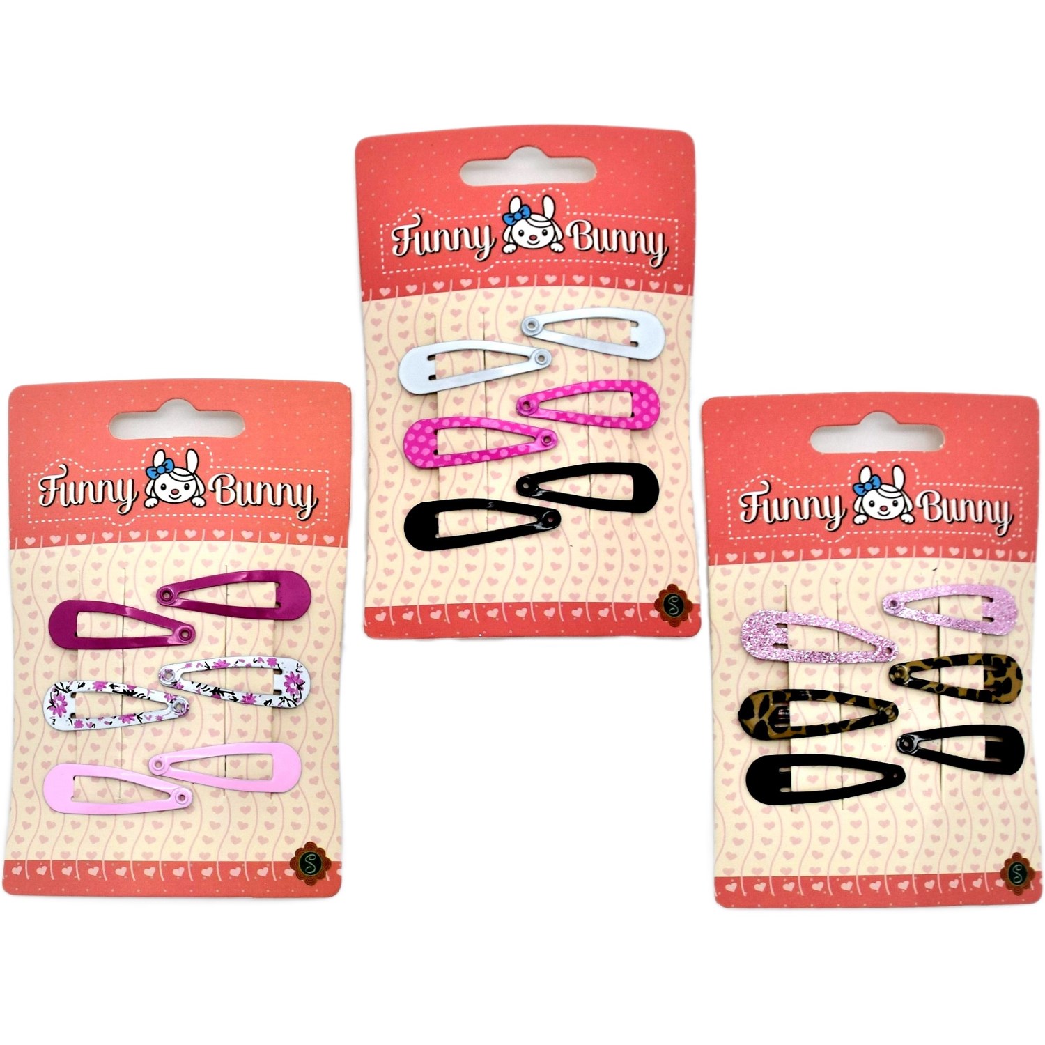 Изображение товара Заколка FUNNY BUNNY 6 шт. в ассортименте