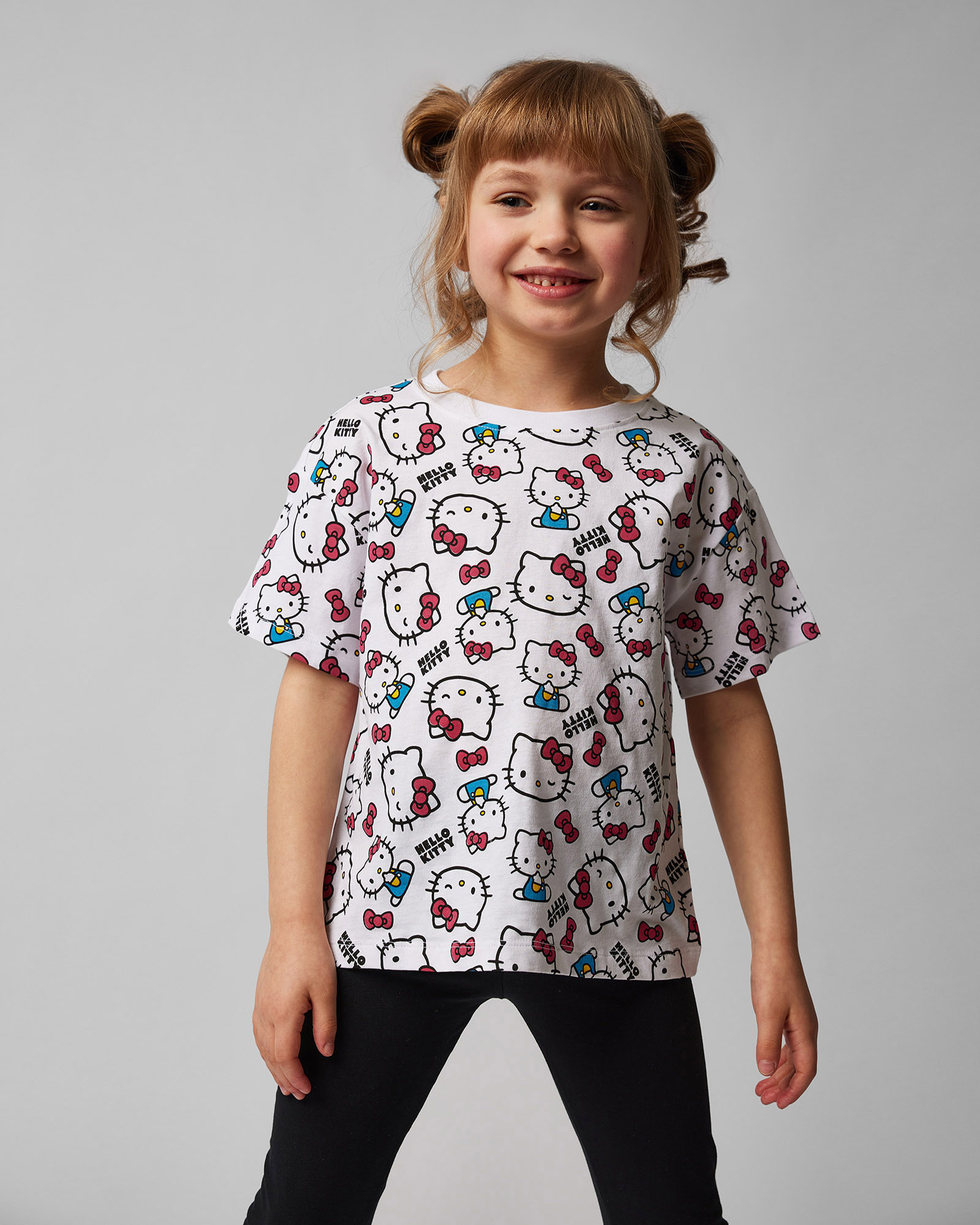 Изображение товара Футболка Hello Kitty Белая 110-116 Девочке 100% хлопок