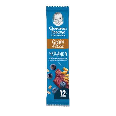 Батончик фруктовый Gerber с черникой и черной смородиной 25 г