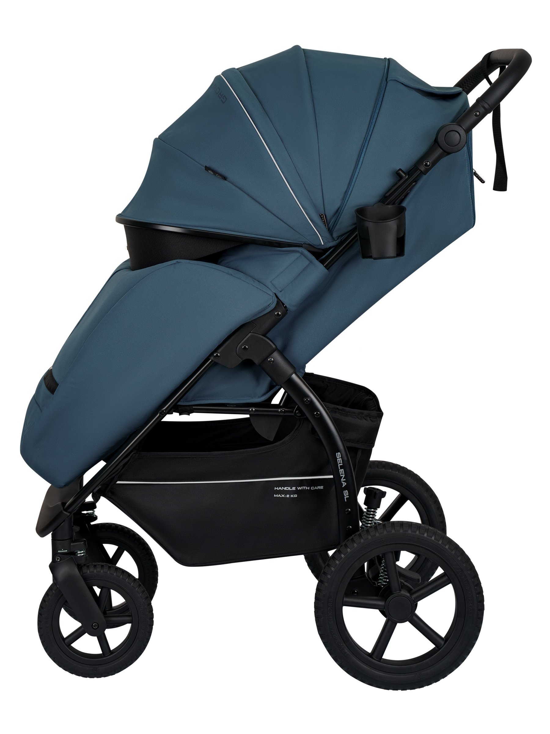 Коляска прогулочная JOVOLA Selena SL, всесезонная синий - фото 19