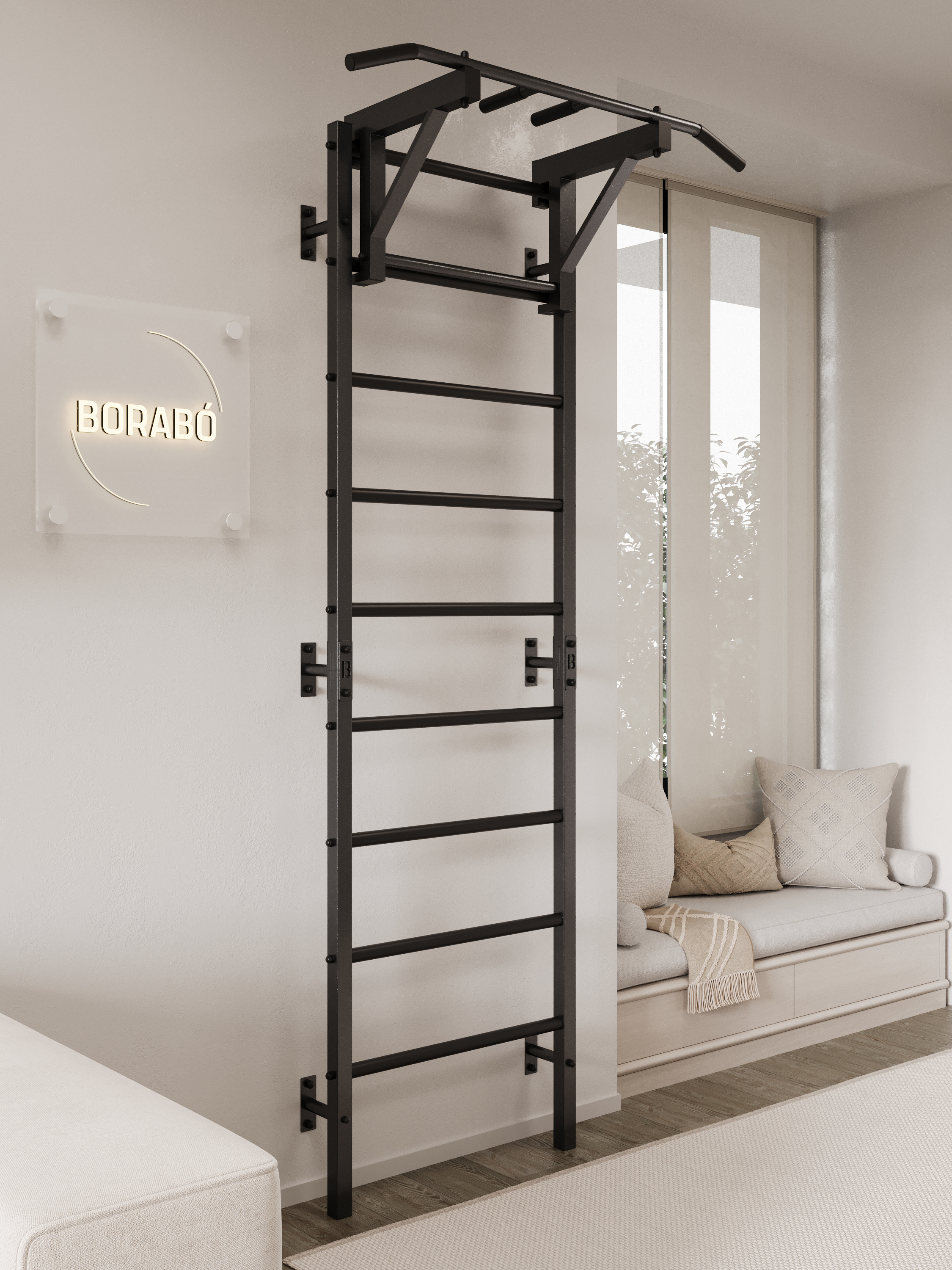 Шведская стенка BORABO PRO с навесным оборудованием - фото 11