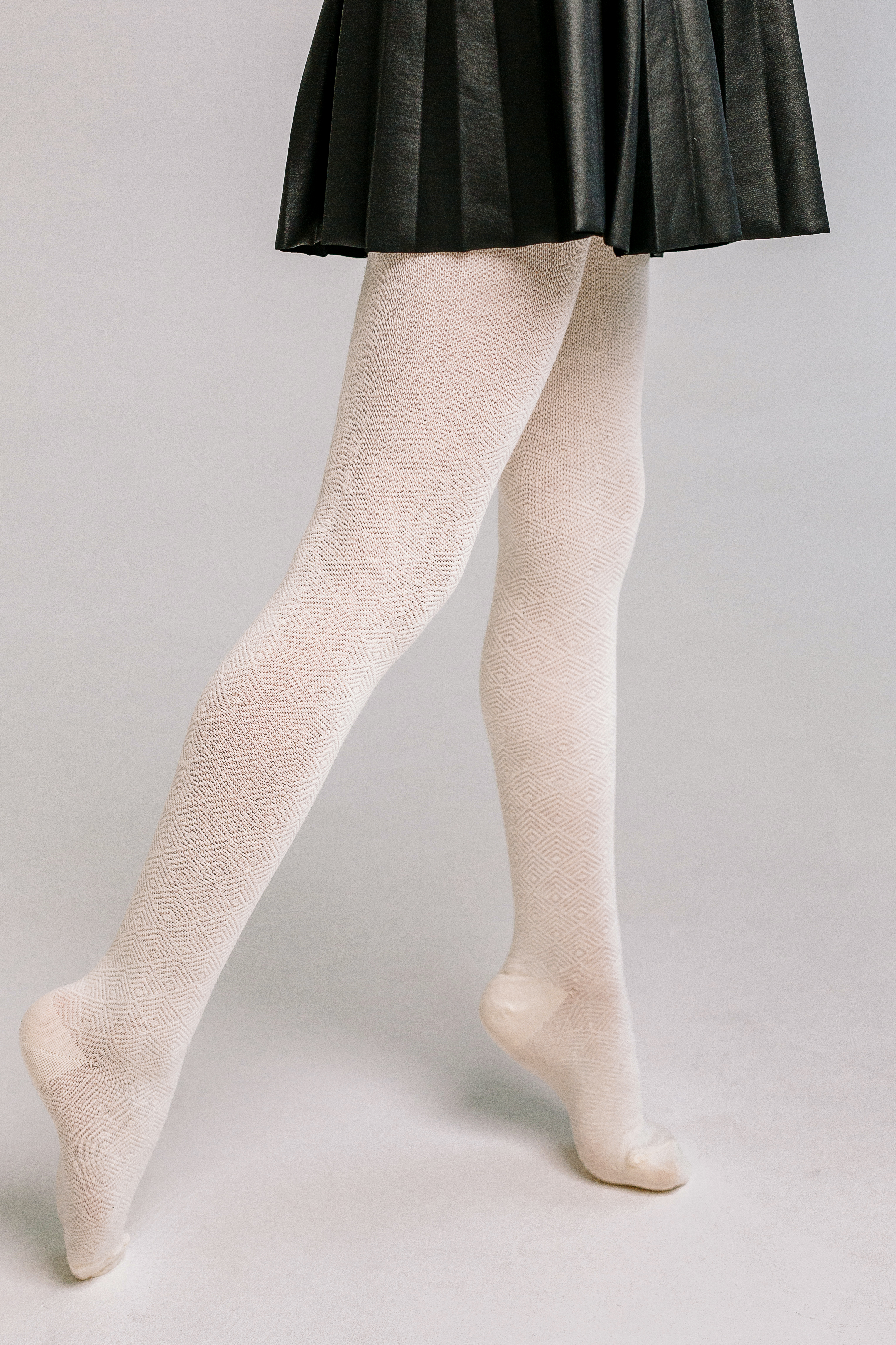 Колготки Ишимбайская чулочная фабрика WL-754 Ромбики крем 2 М - фото 7