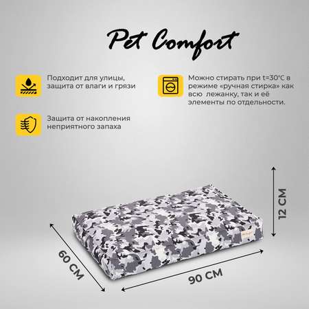 Лежанка для собак Pet Comfort Lima Merta 09 средних пород M Милитари