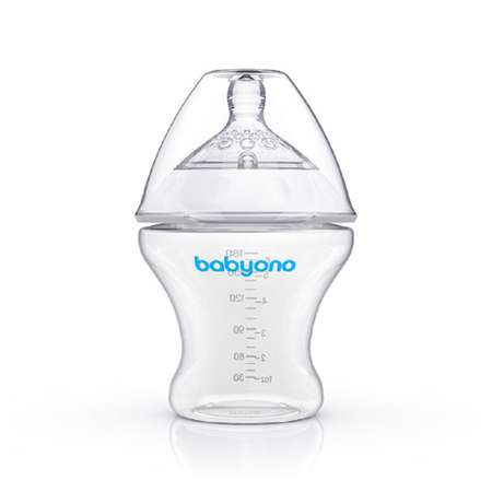 Бутылочка Babyono Natural 180 мл 1 шт. в ассортименте