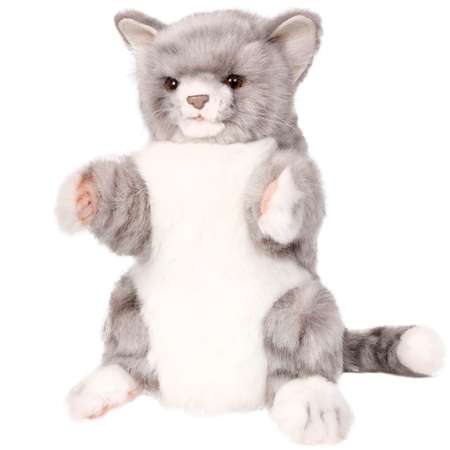 Реалистичная мягкая HANSA Кошка игрушка на руку 30 см