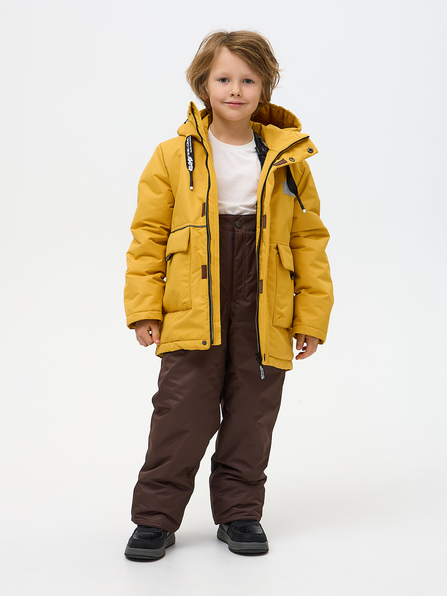 Куртка и полукомбинезон Kvartet 754 горчица - фото 3