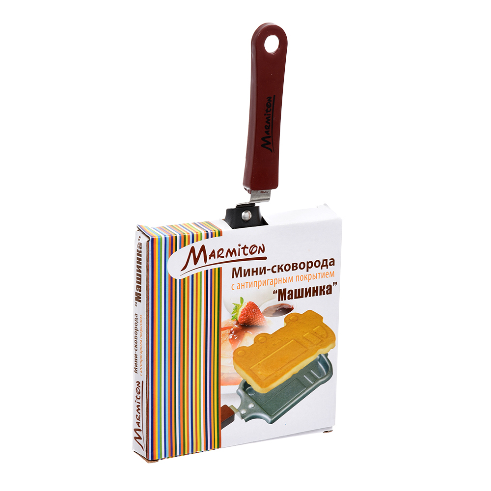 Мини-сковорода Marmiton Машинка с антипригарным покрытием 9х28 см - фото 1