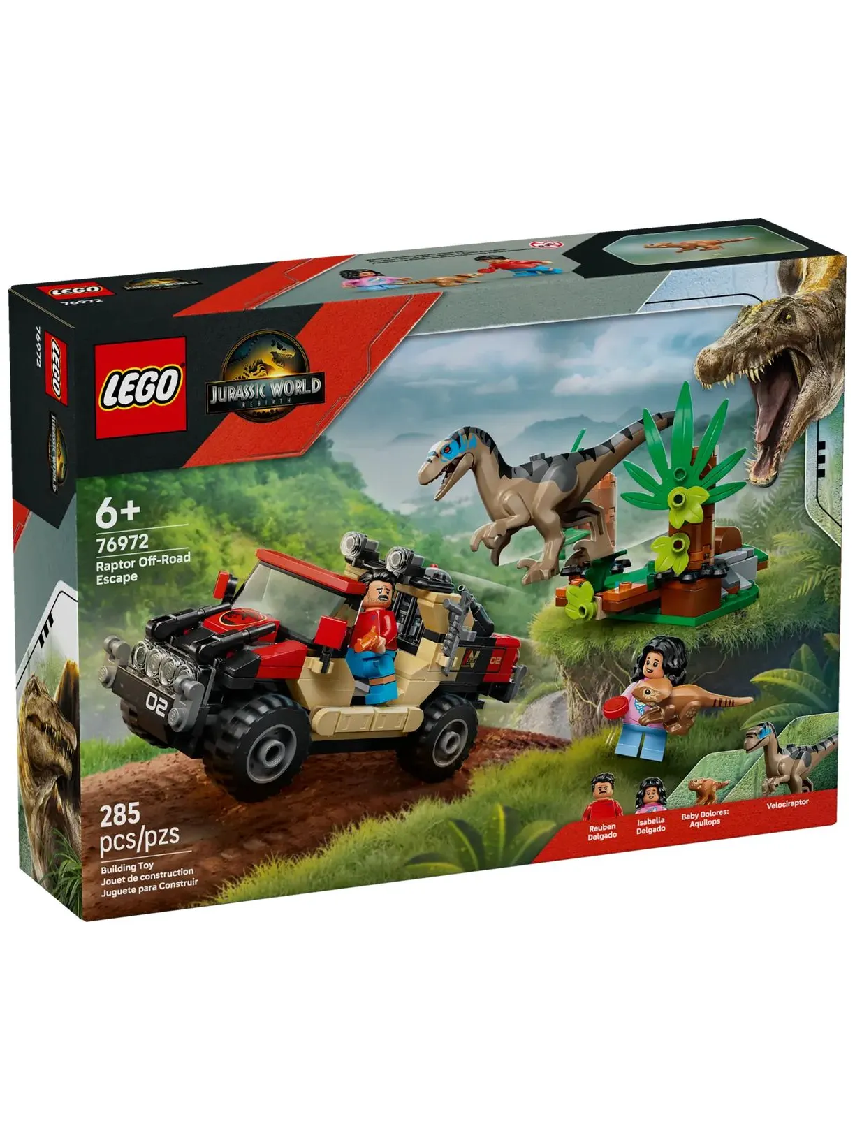 Конструктор LEGO Jurassic World Побег от раптора 285 дет. - фото 2