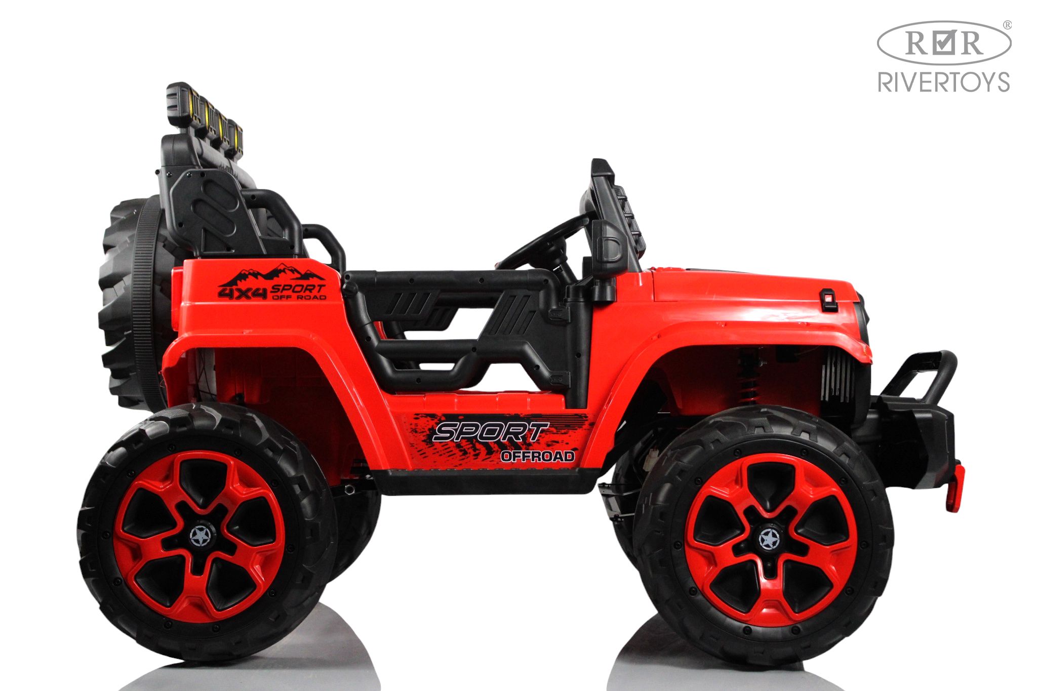 Электромобиль RIVERTOYS М707БХ Red С пультом ДУ - фото 4