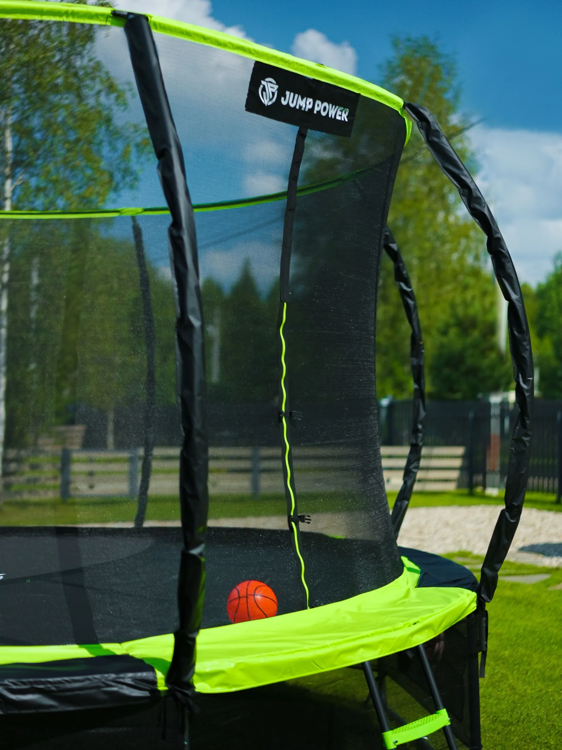 Батут Jump Power Pro Inside Basket Green - фото 27