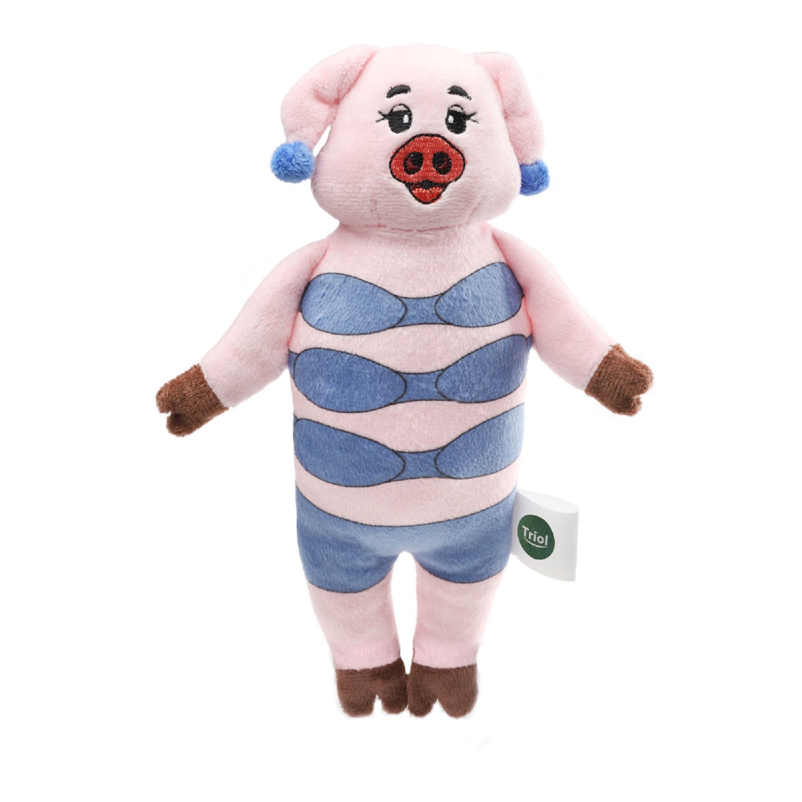 Игрушка для собак Triol Свинка в купальнике мягкая 24см - фото 1