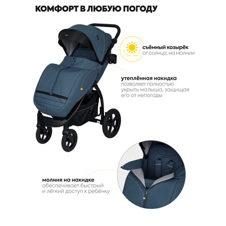 Коляска прогулочная JOVOLA Selena SL, синий синий
