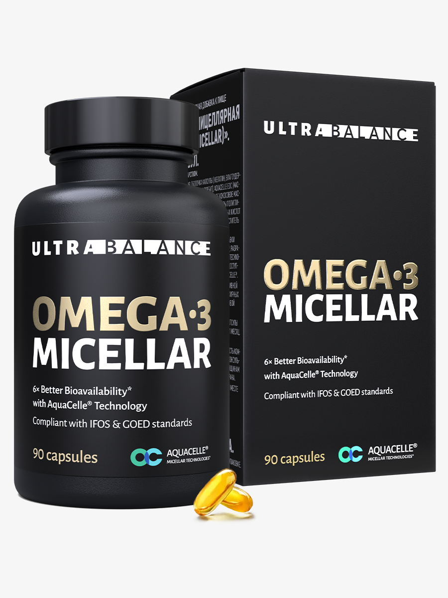 Омега-3 Мицеллярная UltraBalance 90 капсул - фото 1