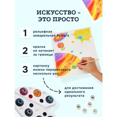 Набор для рисования SentoSphere Космос акварель