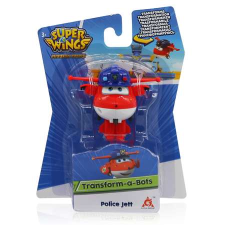Самолет Super Wings Мини-трансформер Джетт полиция