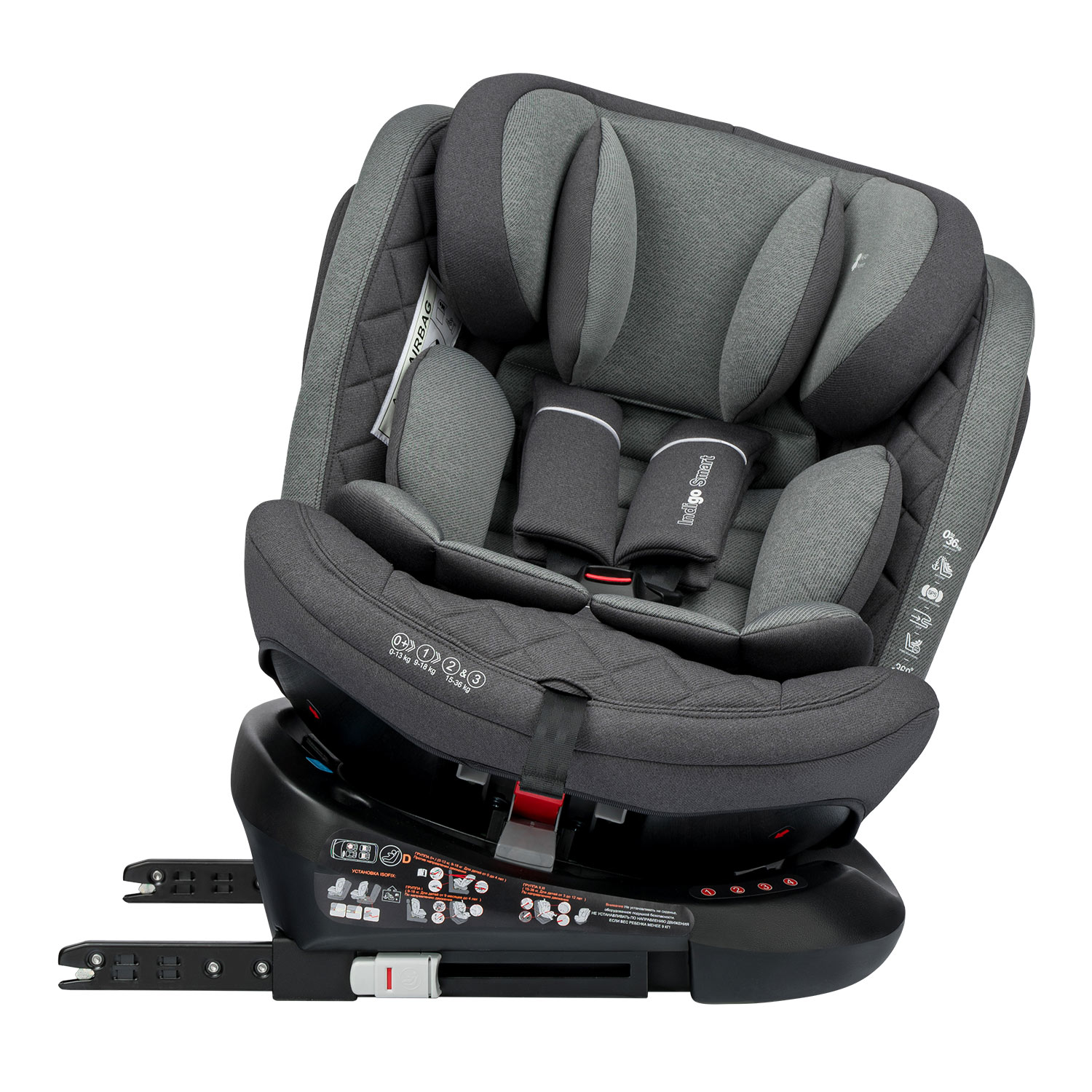 Автокресло Indigo SMART Isofix 0+/1/2/3 (0-36 кг) - фото 4