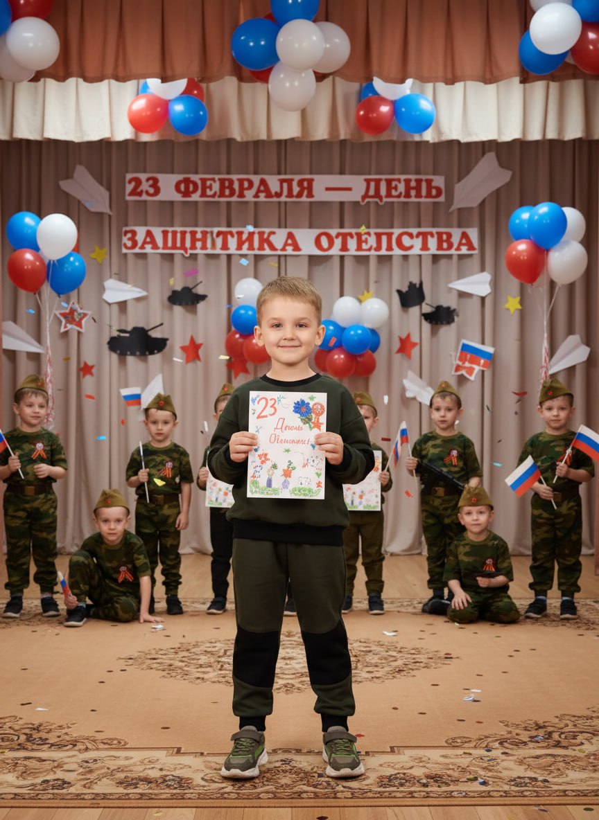 Свитшот и брюки Утенок 7051 т.хаки - фото 3