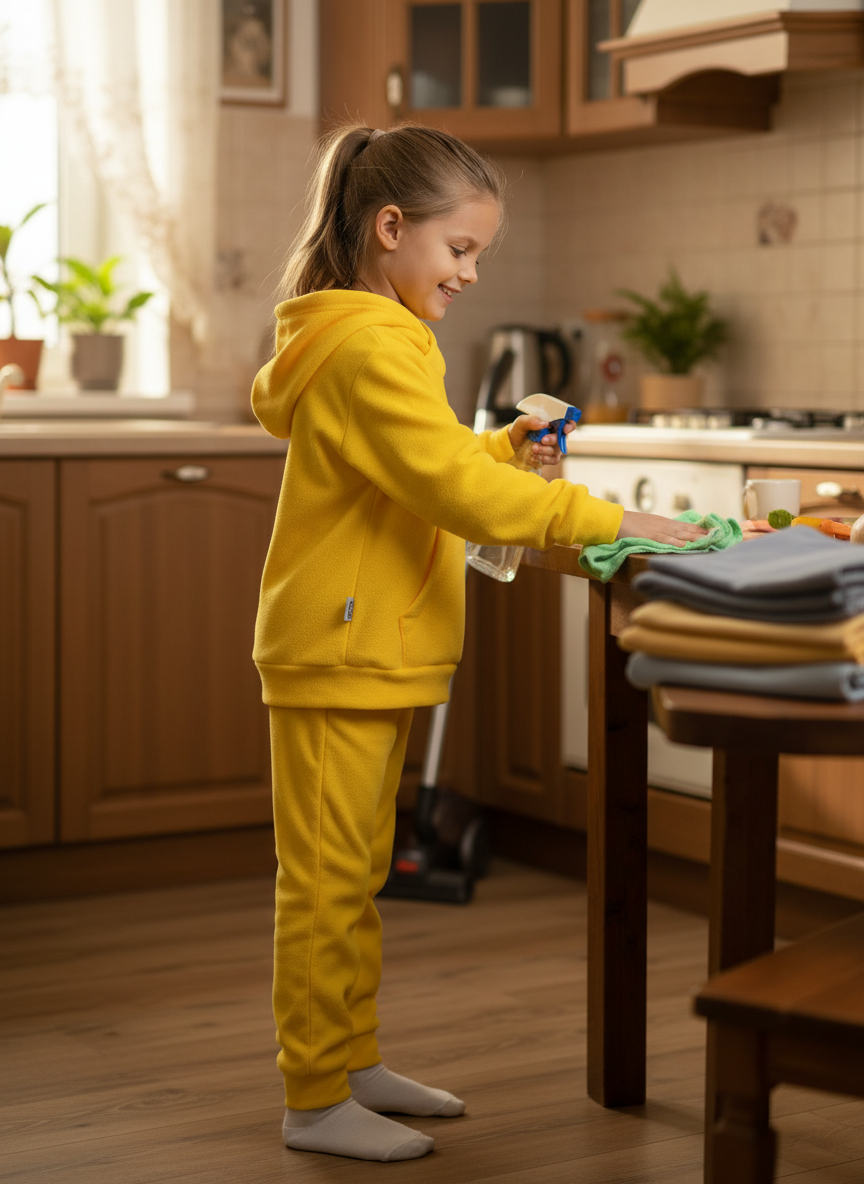 Костюм флисовый Утенок 7043г(ш) желтый - фото 4