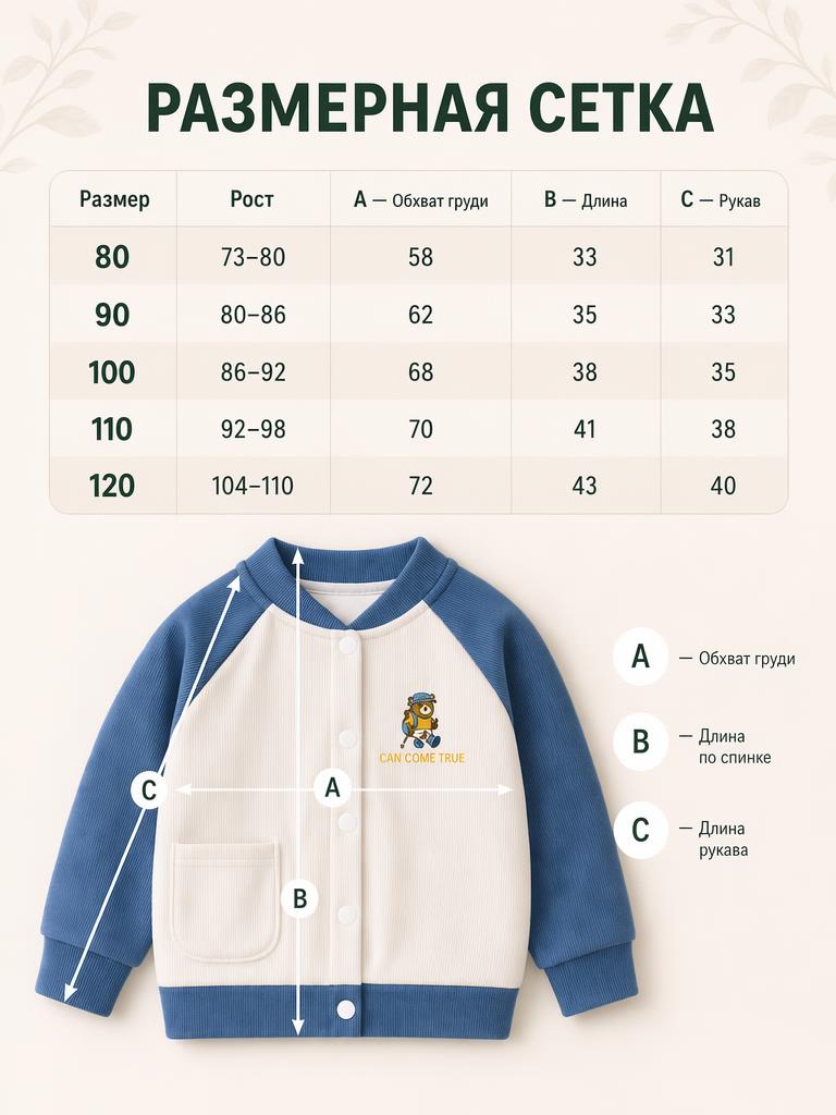 Бомбер Bambooland cardigan_bluebear - фото 6